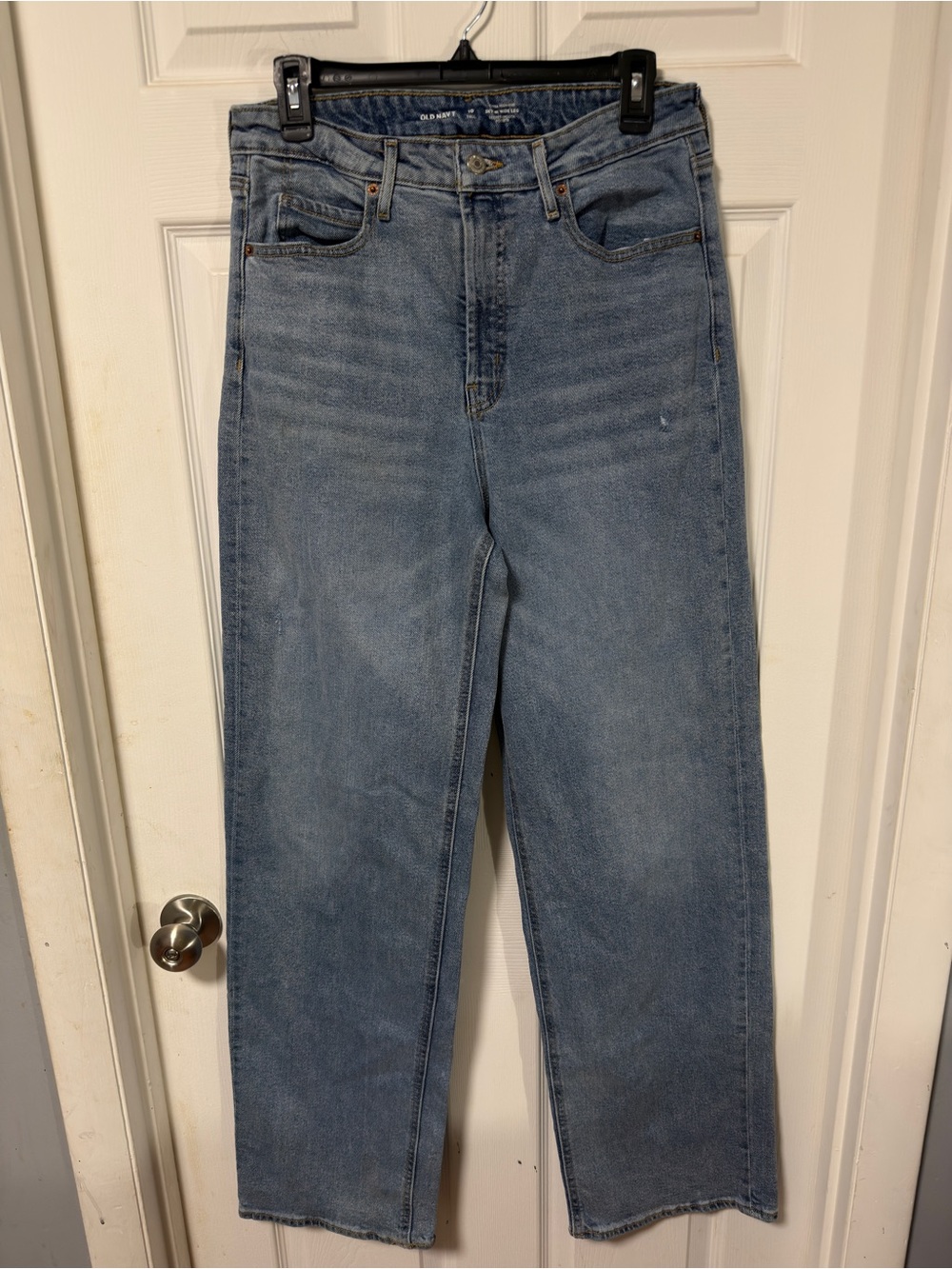 Old Navy Extra High-Rise Light Wash Wide Leg Jeans